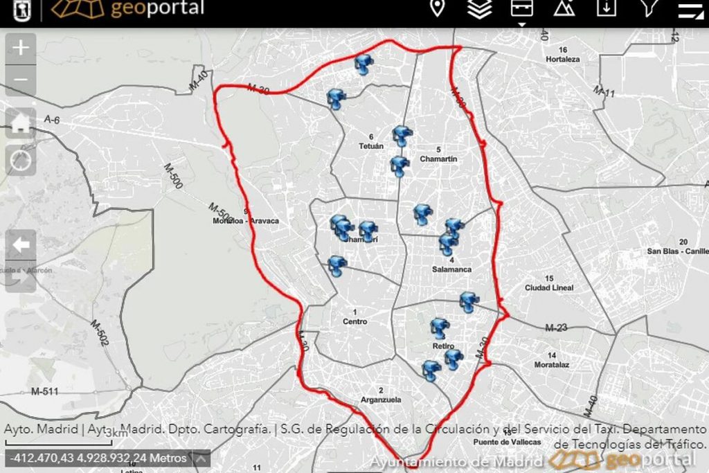 Cámaras Madrid circulación sin distintivo ambiental