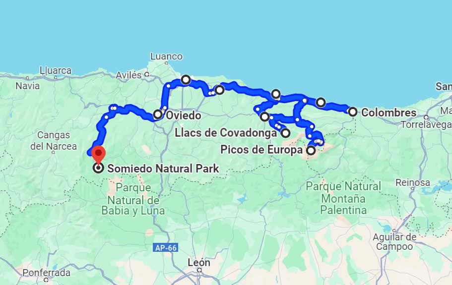 ruta en coche por asturias de 7 días