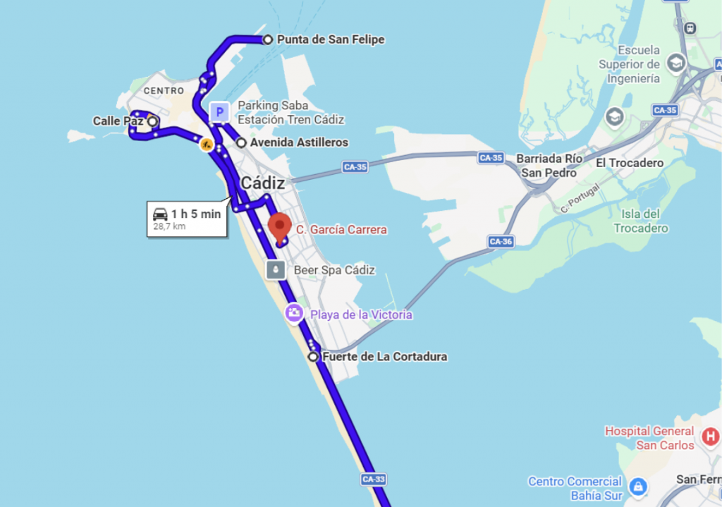 aparcamientos gratis en cadiz 1024x719 - &iquest;D&oacute;nde aparcar en C&aacute;diz en Carnaval?