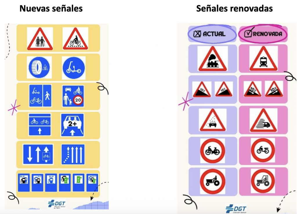 nuevas señales de tráfico