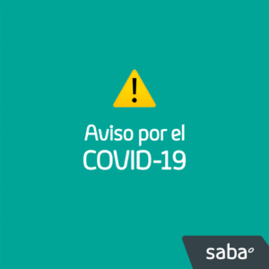 Aviso Saba por COVID-19