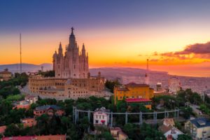 Montaña del Tibidabo en Barcelona