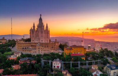 Montaña del Tibidabo en Barcelona