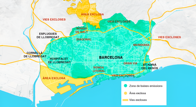 image 2 - Zona de Bajas Emisiones de Barcelona (ZBE) 2026: mapas y restricciones