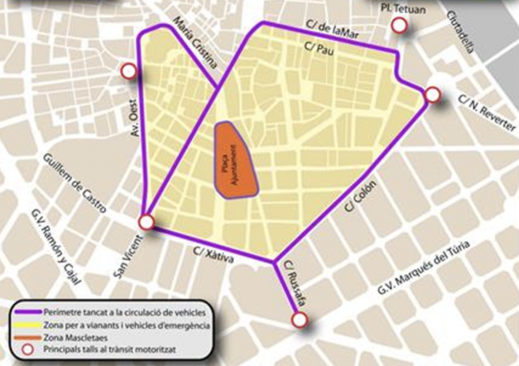 restricciones fallas valencia 1024x722 - D&oacute;nde aparcar en Valencia durante las Fallas en 2026