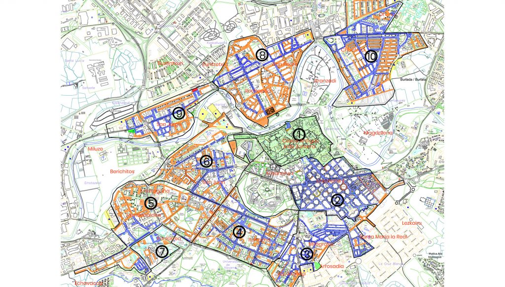 Zonas de estacionamiento regulado y restringido en Pamplona mapa zonas reguladas pamaplona 1024x582 - Zonas de estacionamiento regulado y restringido en Pamplona